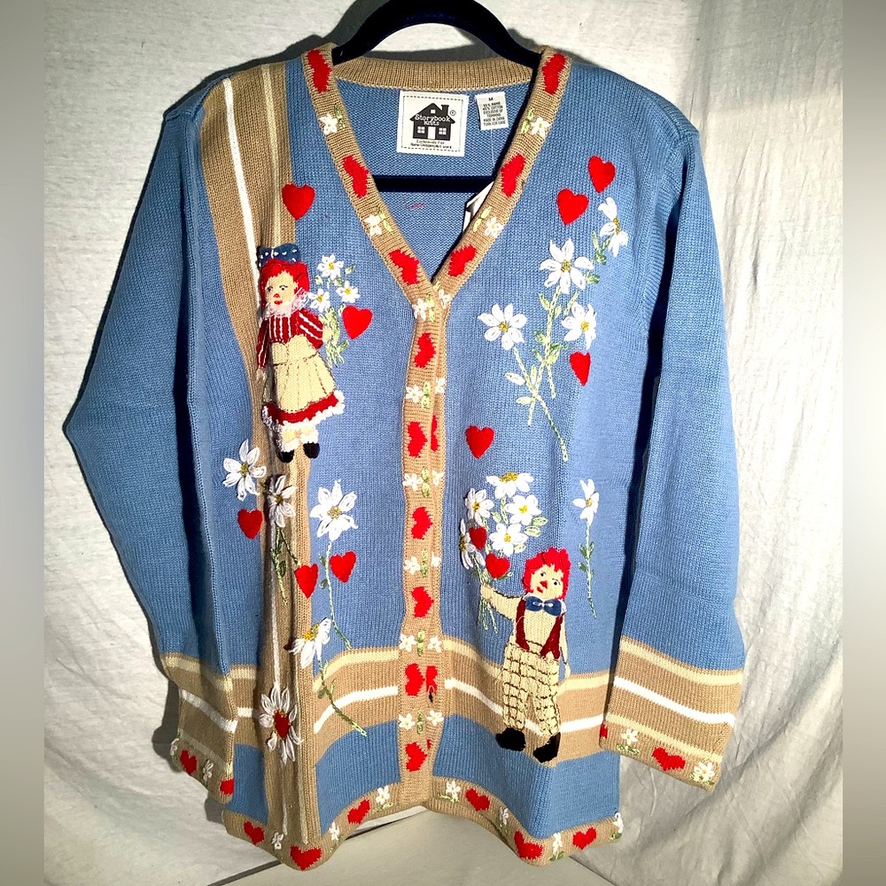 Storybook knit, titled “My Sweetheart”